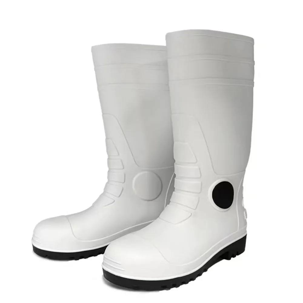 Yellow PVC waterproof construction work boot product view