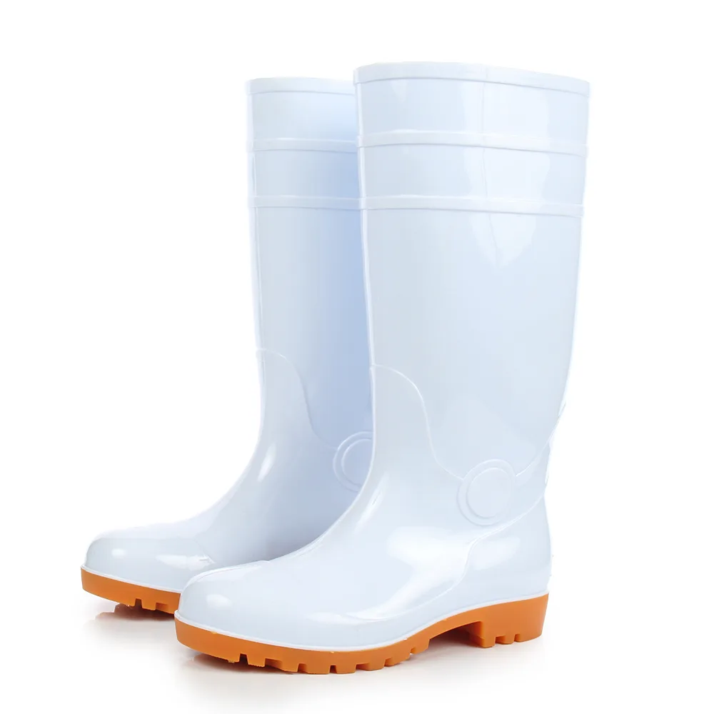 Yellow PVC waterproof construction work boot product view