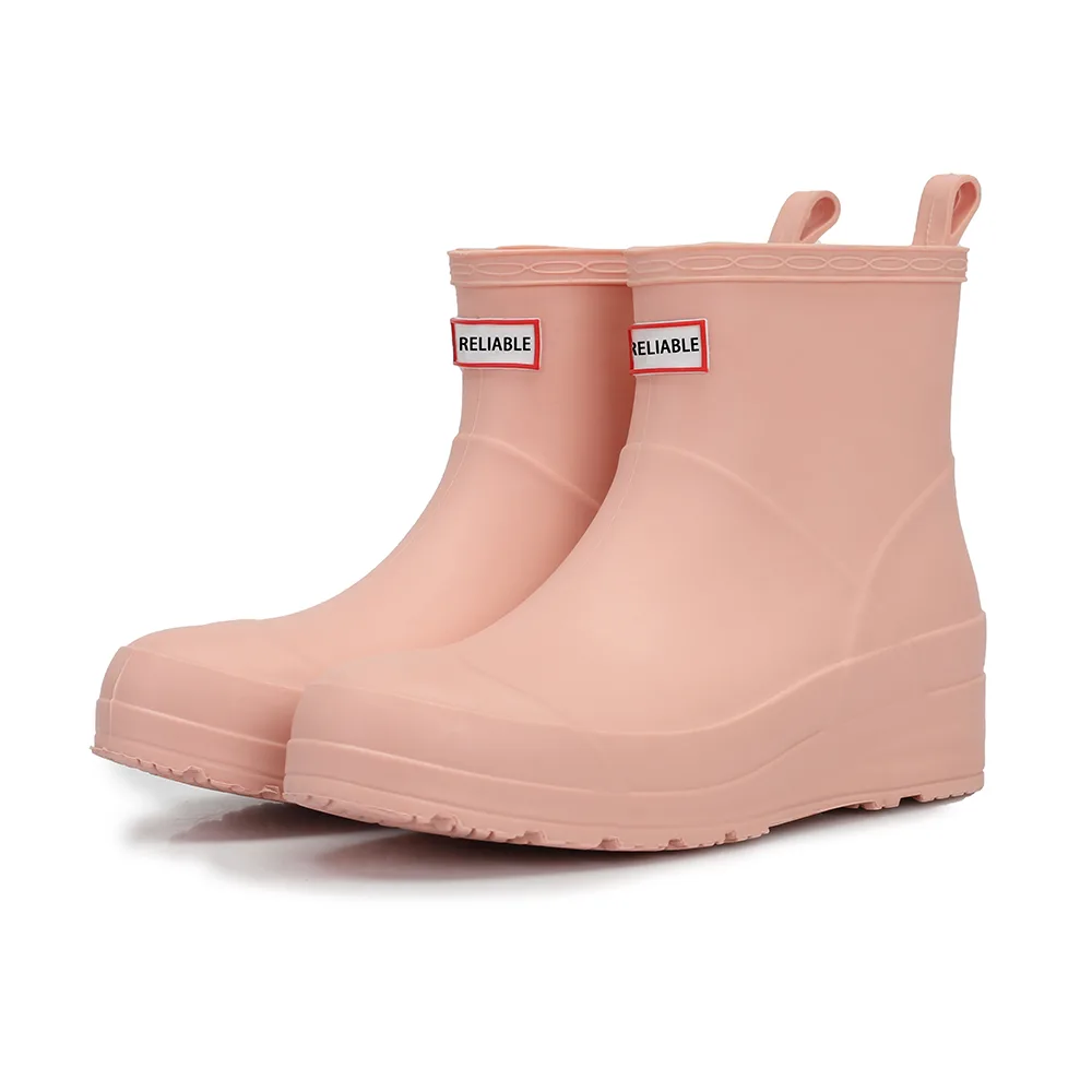 Yellow PVC waterproof construction work boot product view