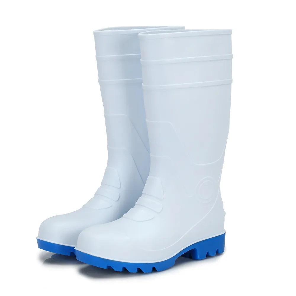 Yellow PVC waterproof construction work boot product view
