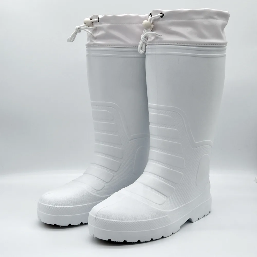 Yellow PVC waterproof construction work boot product view