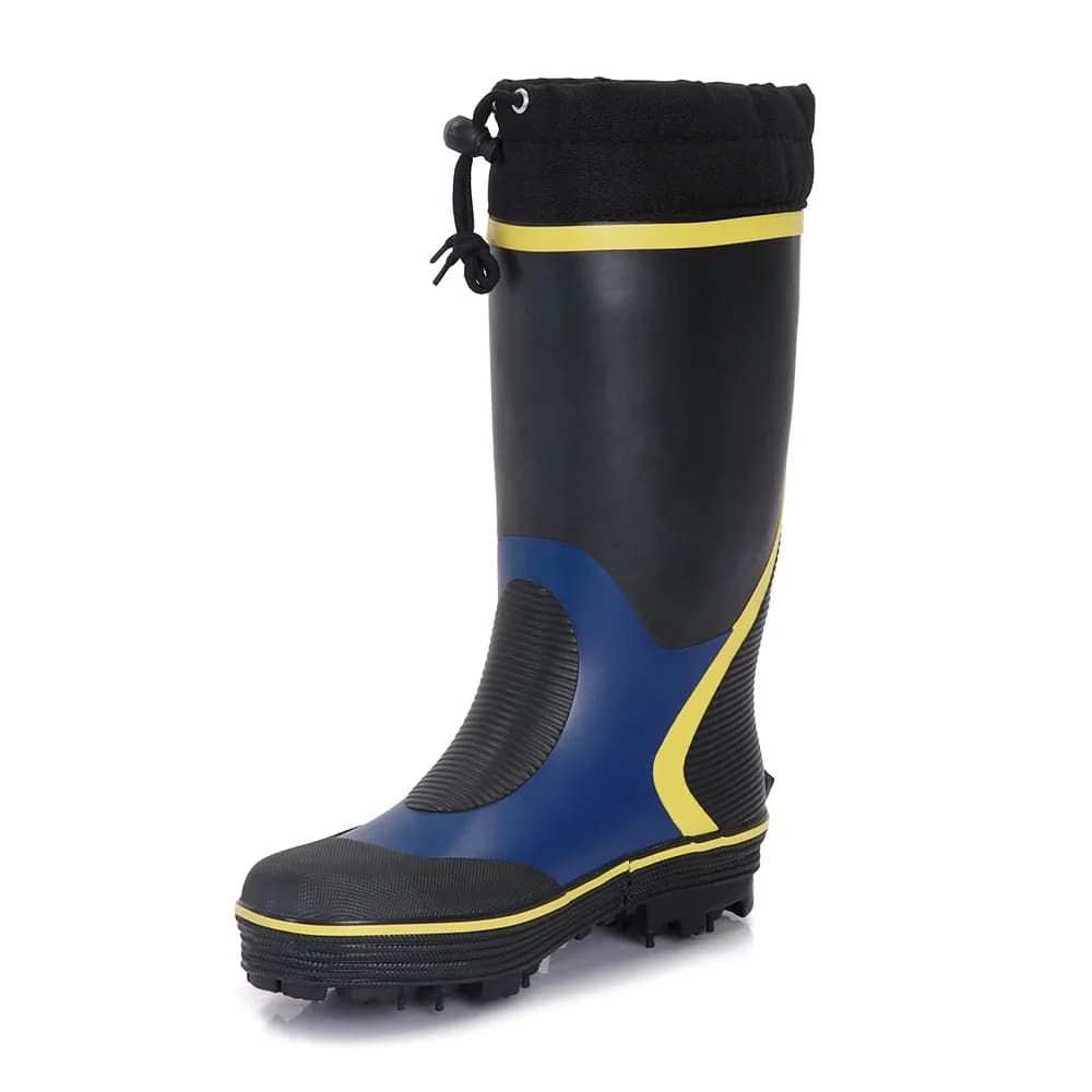 Yellow PVC waterproof construction work boot product view